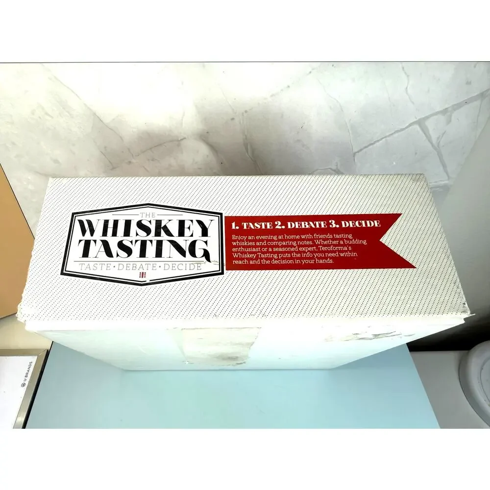 Teroforma Whiskey at Home Tasting Party Kit Taste Debate Decide 4 Oz.